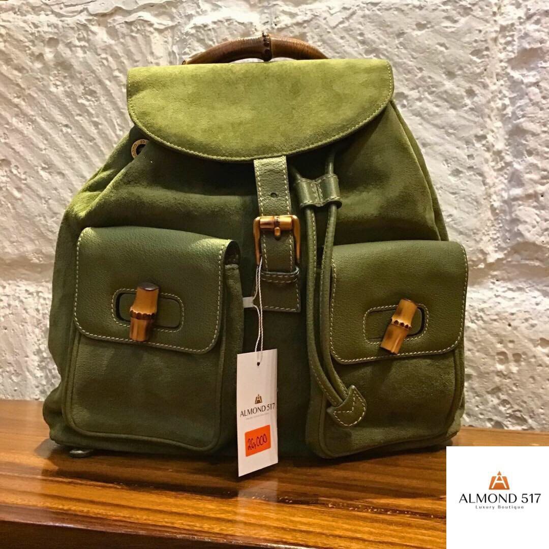 Gucci backpack best sale green