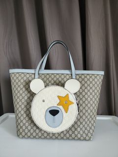 Gucci Pre-Owned Exo Kai Teddy Bear GG Supreme tote bag - Grey
