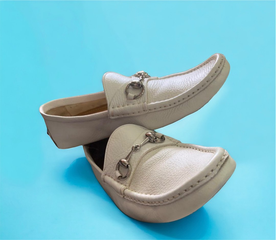 Gucci Loafers Men in great white Luxury Sneakers Footwear on