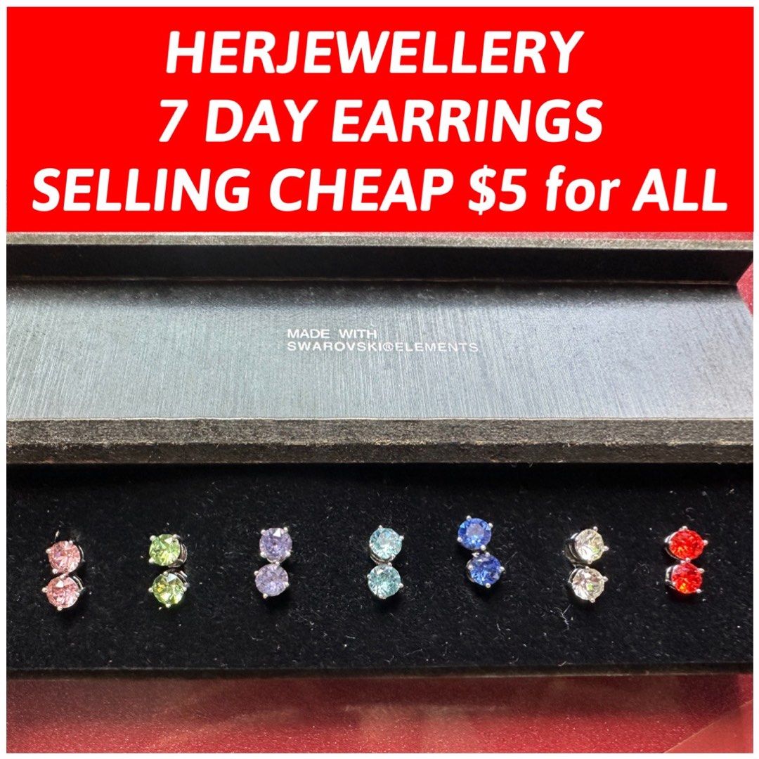 Cheap best sale red earrings