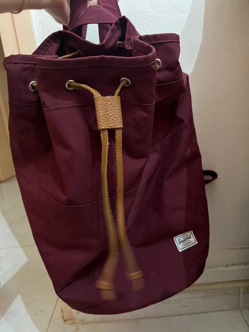 Herschel Hanson Drawstring Backpack Windsor Wine