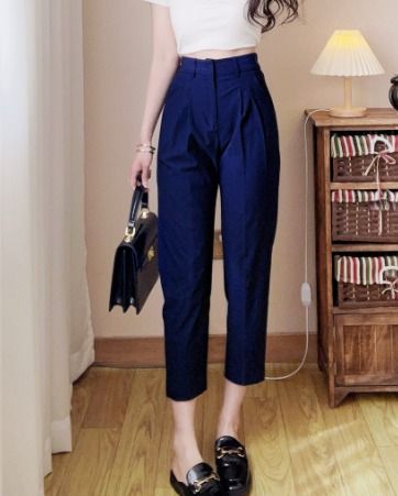 High waist straight leg pants women casual pants Women s Fashion