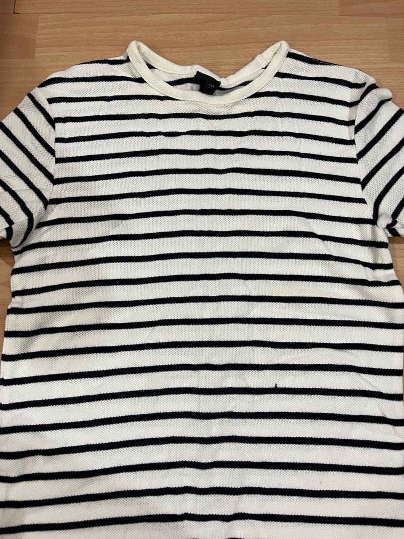 H&m mens on sale striped t shirt