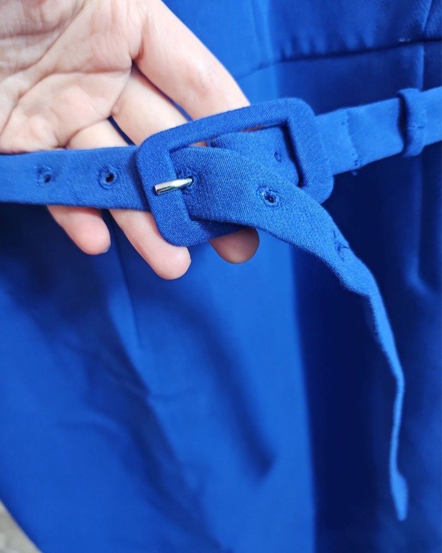 Hobbs cobalt blue dress cheap