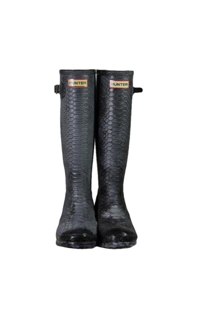 Hunter snakeskin boots clearance