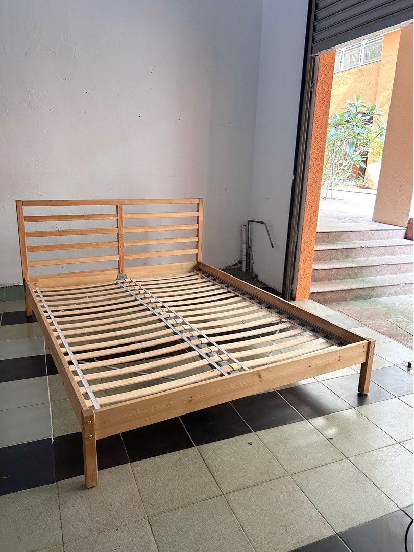 Ikea TARVA queen BED FRAME NO MATTRESS