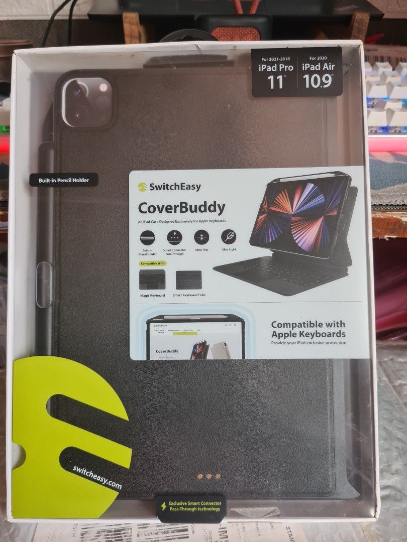 IPAD Cases (Category: iPad) located in Imus. Submitted by azil052314 (Listing ID 1282211095, Image 2). Description: 1. Cooky IPAD Case compatible with: - IPAD Pro 11" and IPAD Air 10.9 - other tablets not exceeding 11" 2. Switch Easy Cover Buddy compatible with: - IPAD Pro 11" and IPAD Air 10.9 Both Brand new RFS: mali ng bili 😅 For BTS ARMYs, this will come with a photocard of your bias..😉.