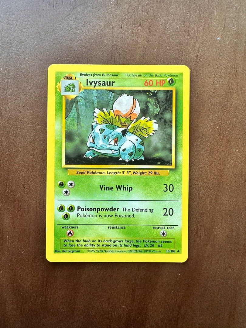 Ivysaur 30/102 Uncommon Pokemon Card, Hobbies & Toys, Toys & Games on  Carousell