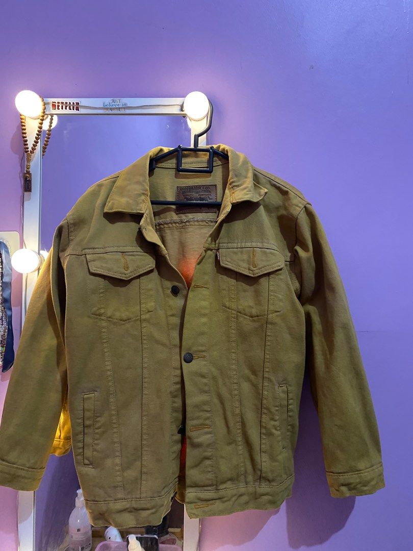 Jaket levis new arrivals mustard