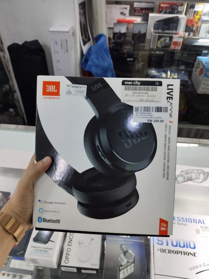 Jbl headphones live 400 deals