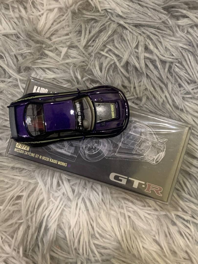 Mini GT x Kaido House 1:64 Nissan GT-R R33 Kaido Works V1 Purple - KHMG072