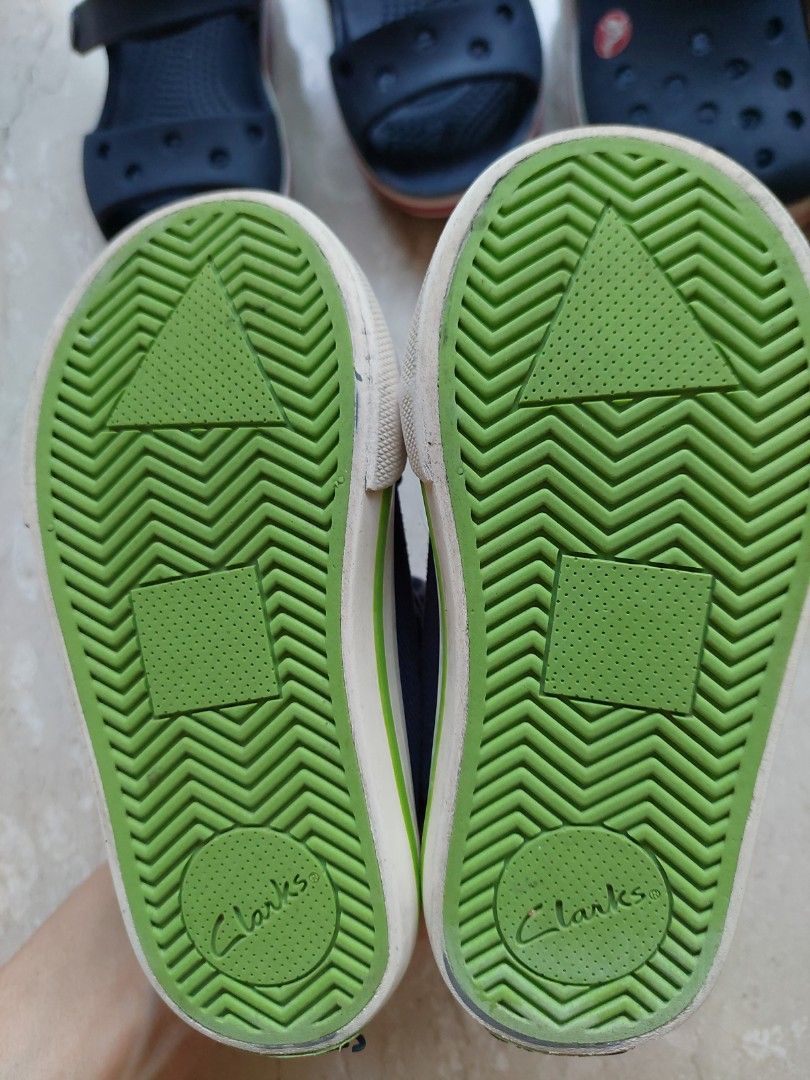 Kids crocs and clarks size 6 7