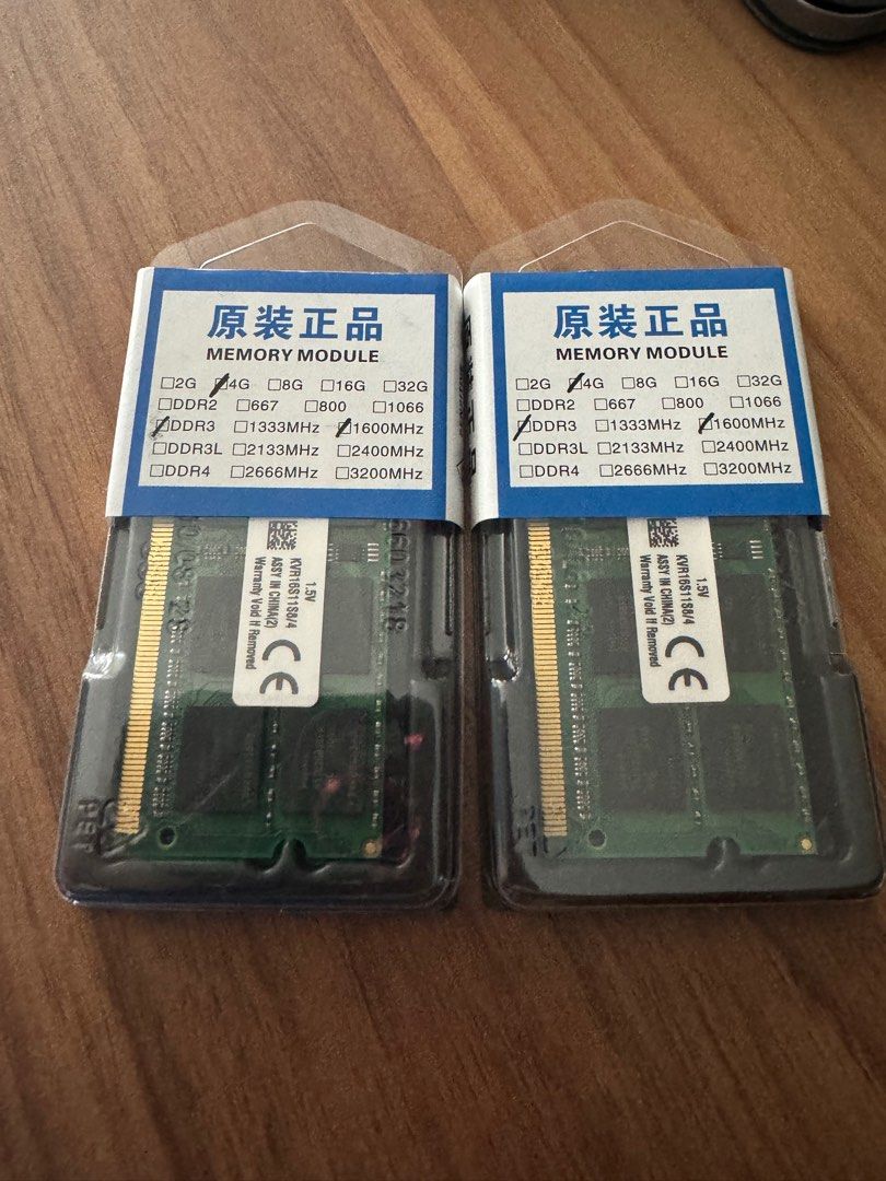 Kingston 4GB DDR3 1600MHZ, Computers & Tech, Parts & Accessories ...