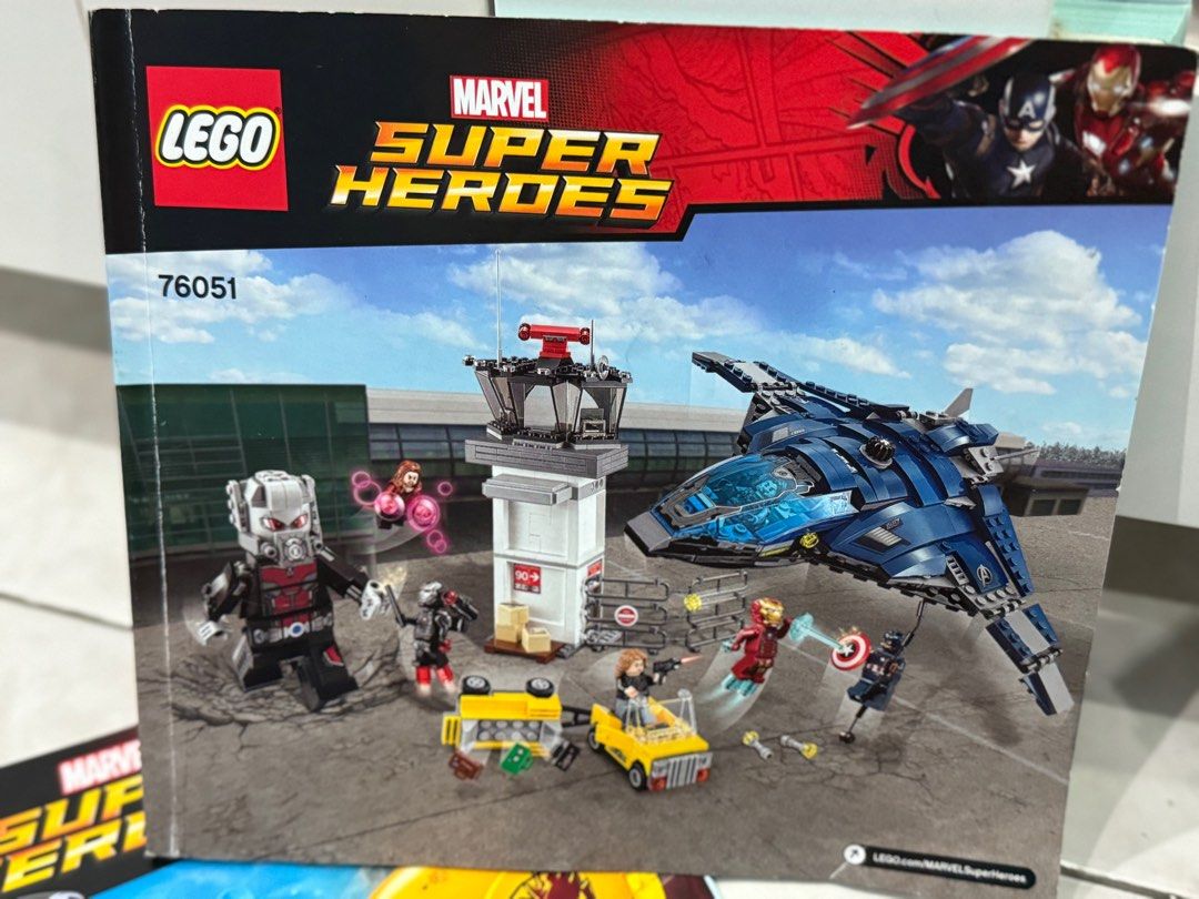 Preloved Original Lego 76051 Marvel Super Hero Airport Battle
