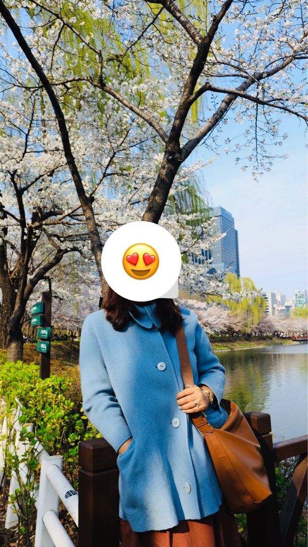 Light blue spring coat store