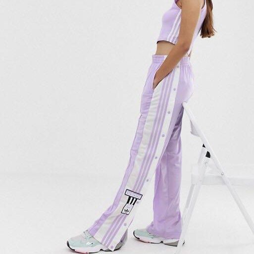 Lilac Purple Adidas Adibreak Button Pants Trades Welcomed