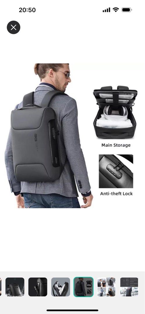 Lockable backpack outlet