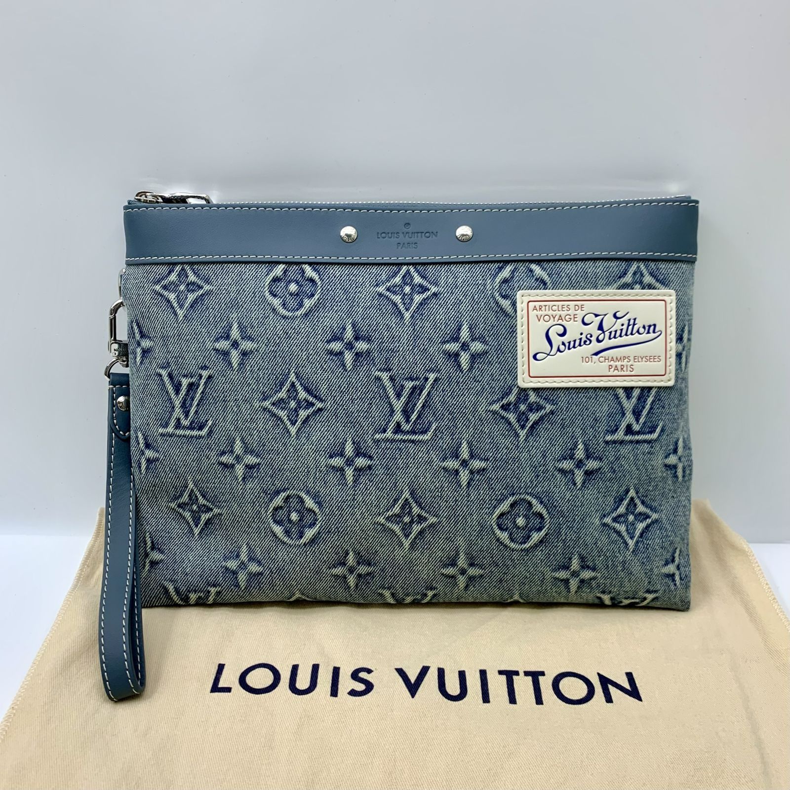 Louis vuitton denim pochette online