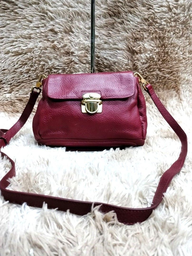 Marc jacobs clearance burgundy crossbody bag