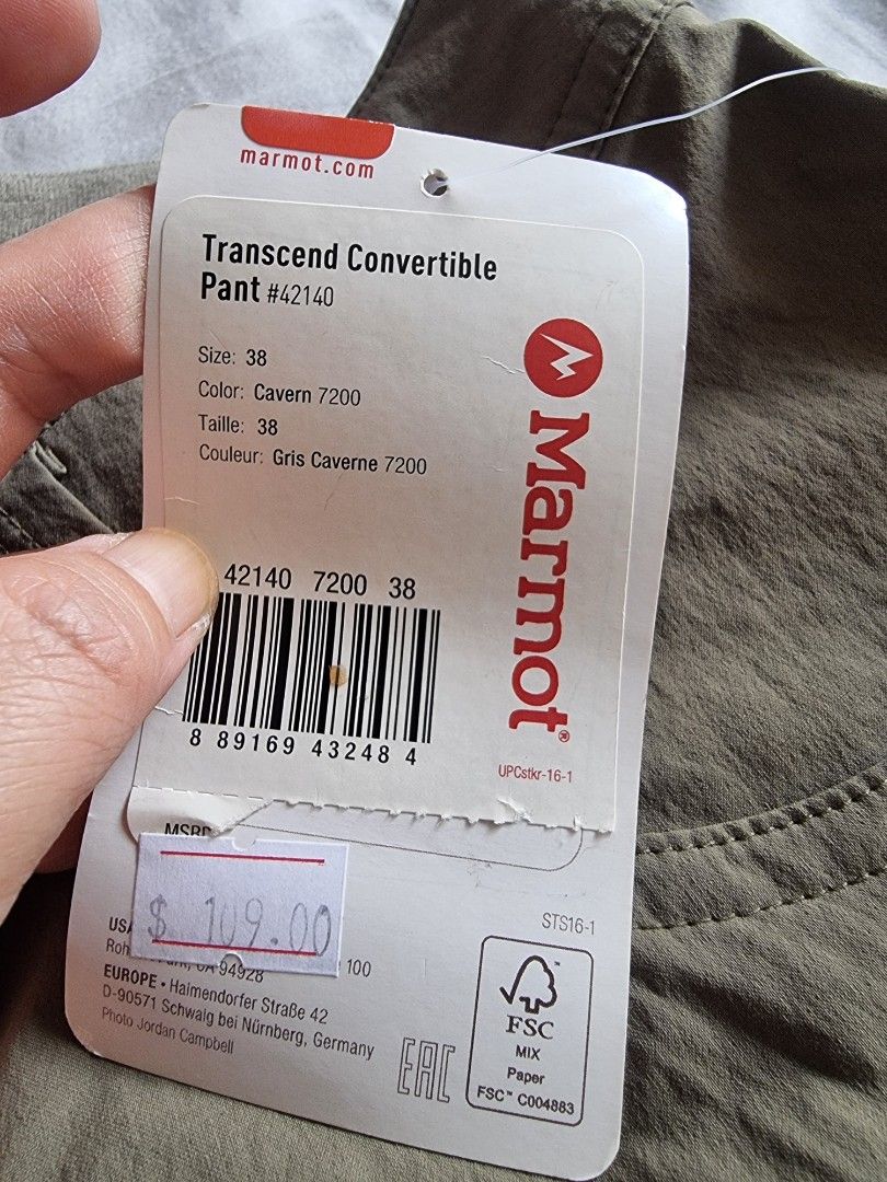 Marmot transcend clearance convertible