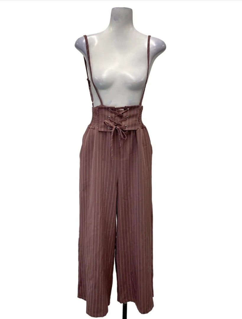 Rainbow Stripe Wide Leg Suspender Pants (Top Sold Separately) | Coquetry  Clothing