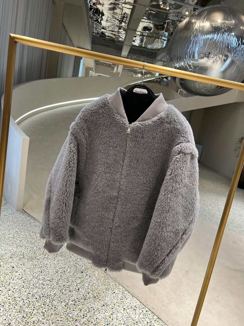 Teddy bear bomber jacket womens cheap