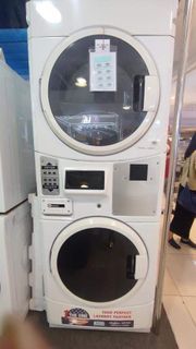 MAYTAG STACKED WASHER AND GAS DRYER