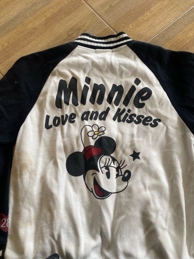 mickey jacket (Category: Coats, Jackets and Outerwear) located in Pasir Puteh. Submitted by hnnavy (Listing ID 1282277285, Image 3). Description: pit 17.5 labuh 22 ada kesan kotor basuh boleh hilang.