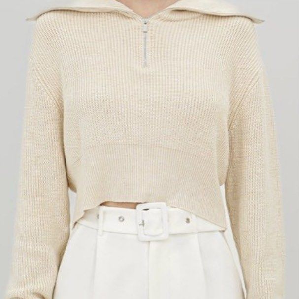 Double sales knit sweater