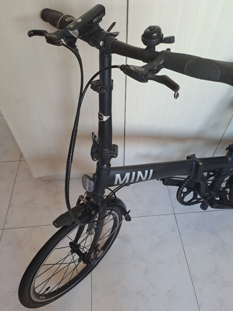 Mini Cooper folding bike with free lock, Sports Equipment, Bicycles