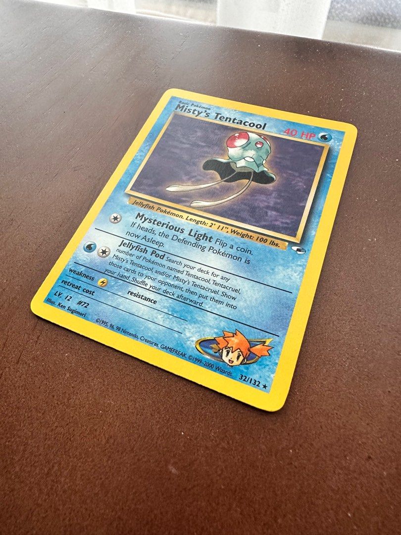 misty's tentacool pokemon card Misty's Tentacruel 10/132 Gym Heroes Holo Rare Vintage Pokemon Card Mi main image 1
