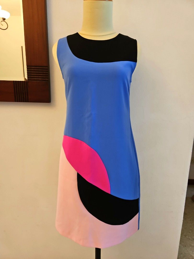 Colour block dress 60s cheap