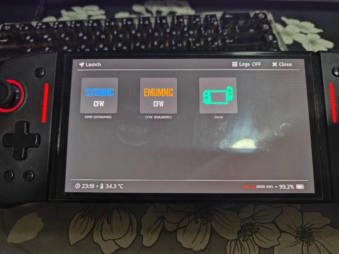 Modded nintendo switch oled video gaming video game consoles