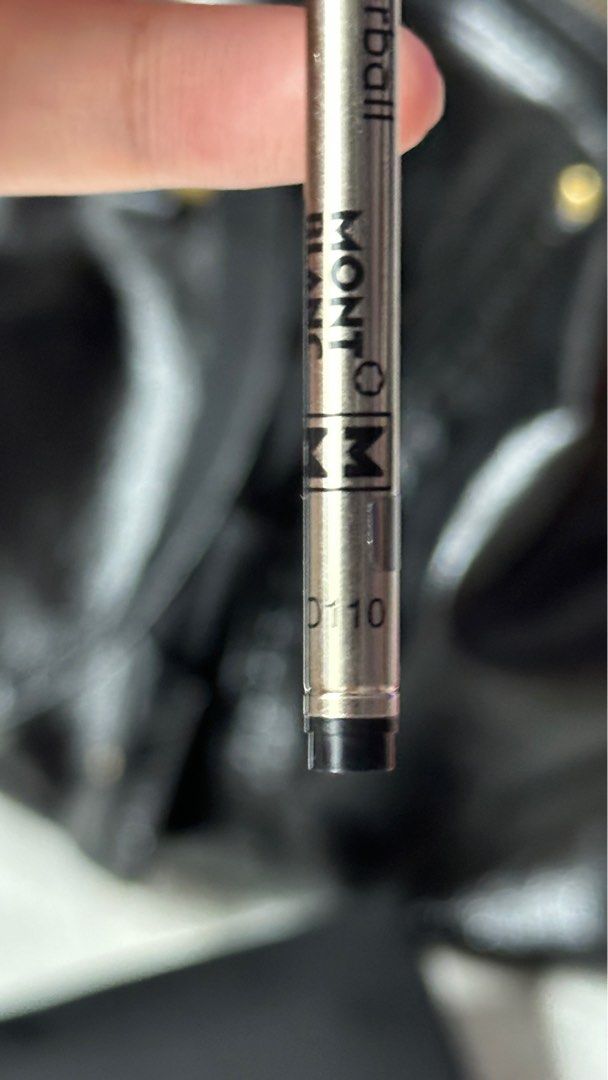 Mont Blanc Montblanc rollerball refill O110 (Category: Stationery & School Supplies) located in Makati City. Submitted by cheekypinkie (Listing ID 1282364502, Image 3). Description: Montblanc Mont Blanc Rollerball refill Medium point 0.7mm O110 which can fit Montblanc Generation pens. See photo 5, that is my MB generation pen. Purchased on January 25, 2024 only. A pair costs 1100 PHP. Selling for 500. No low ball offers. Price is fixed. Buyer pay