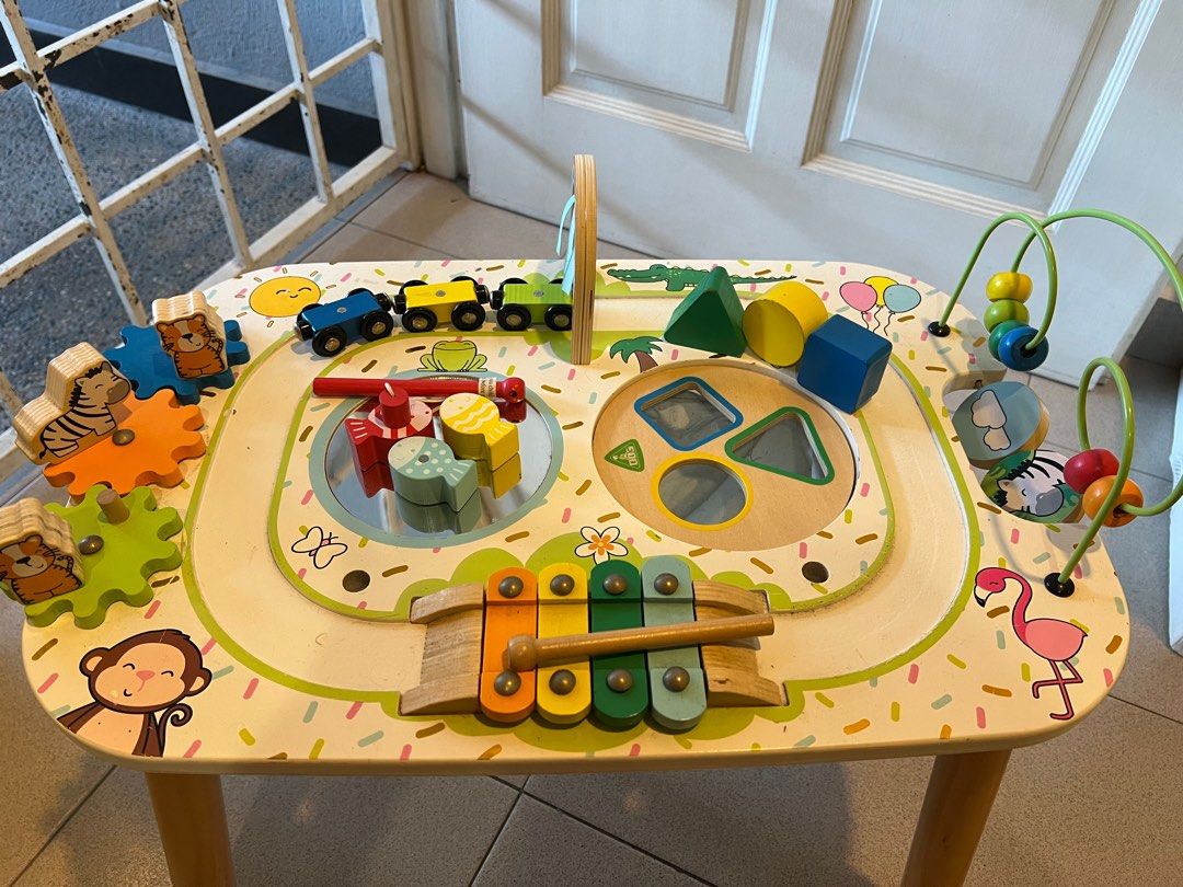 Wooden activity table mothercare top
