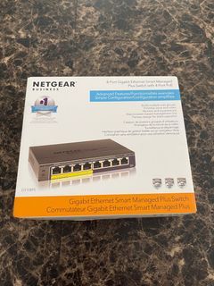 NETGEAR GS108PE 8-Port Gigabit Ethernet Plus
