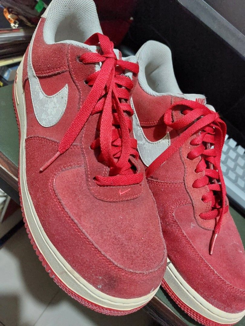 Nike af1 red suede 07