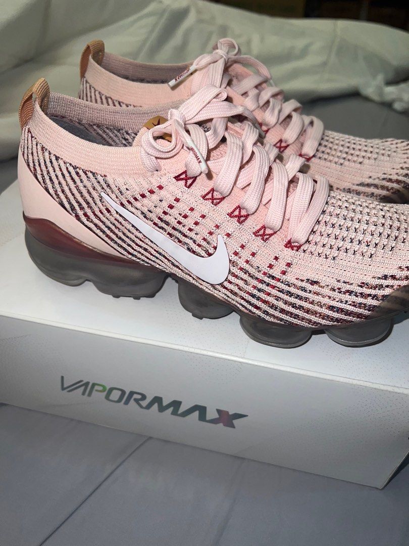 Nike Air VaporMax Flyknit Pink Sunset Tint Women s Fashion