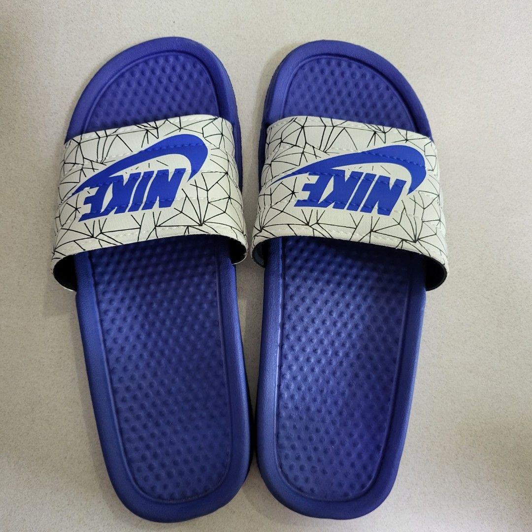 NIKE blue slippers flip flop Men s Fashion Footwear Flipflops