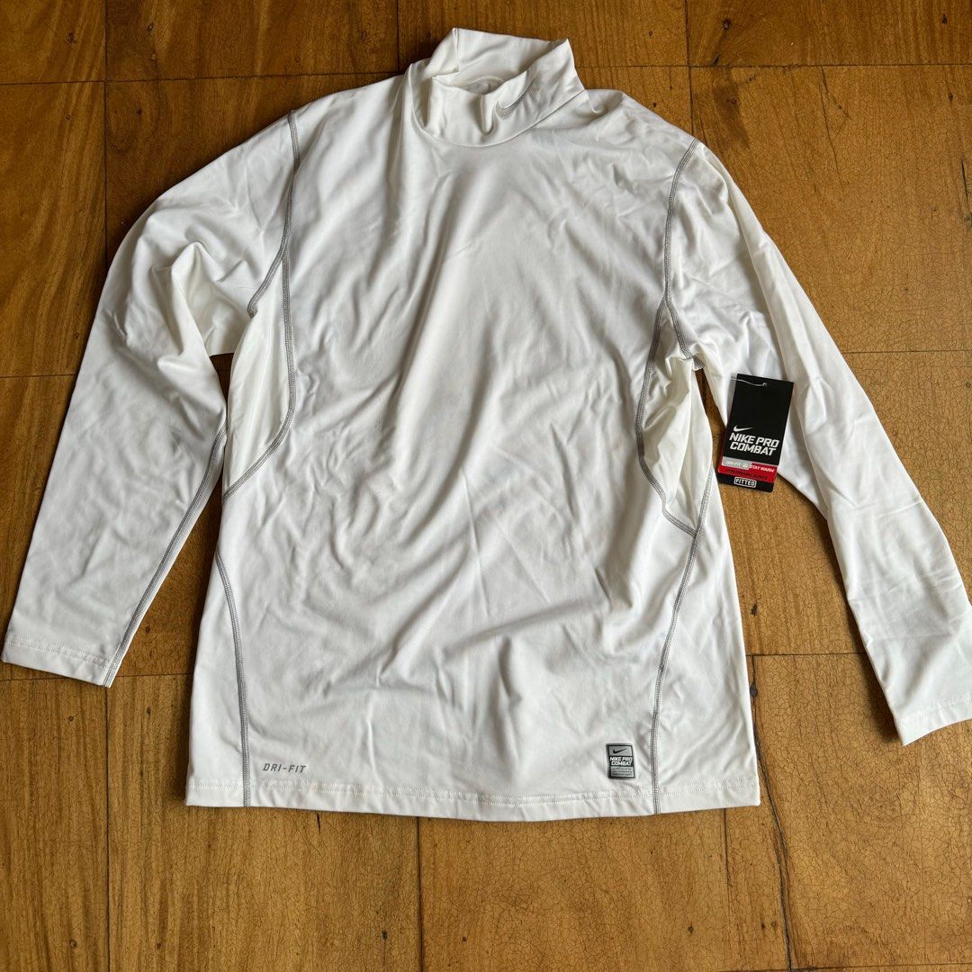 Nike pro combat mock turtleneck hot sale