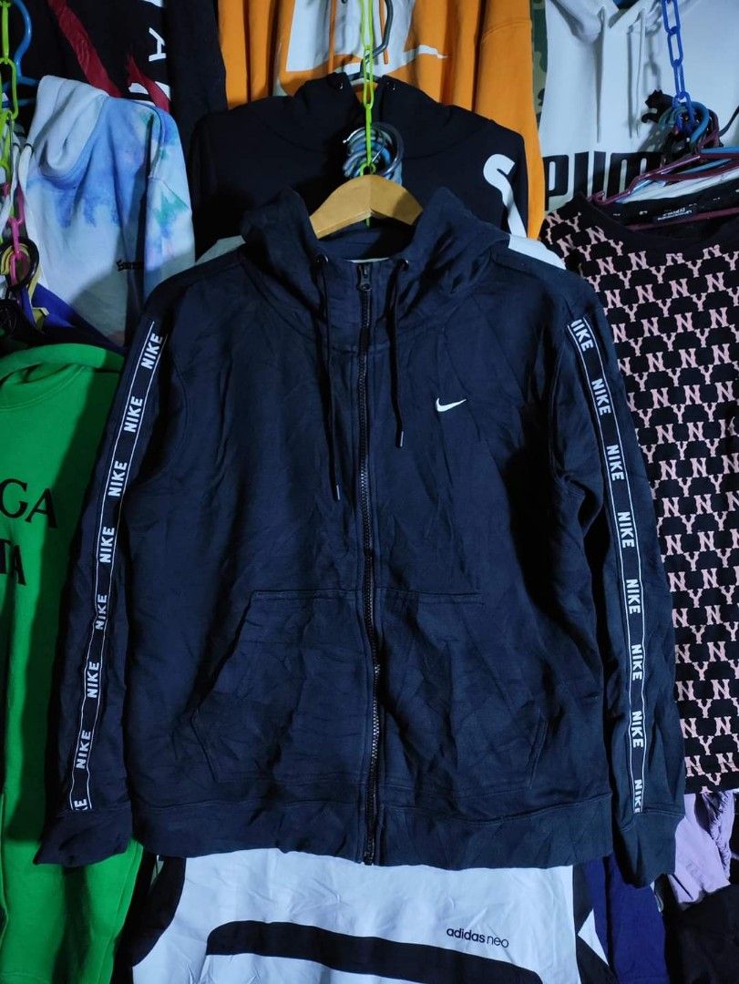 nike side tape hoodie