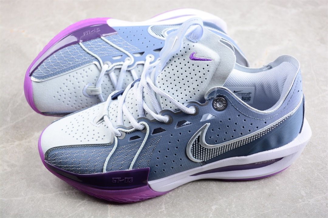 Purple and grey shoes sale