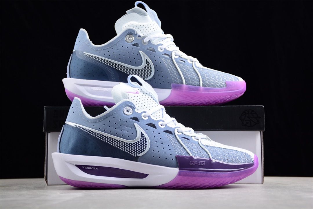 Purple and grey shoes best sale