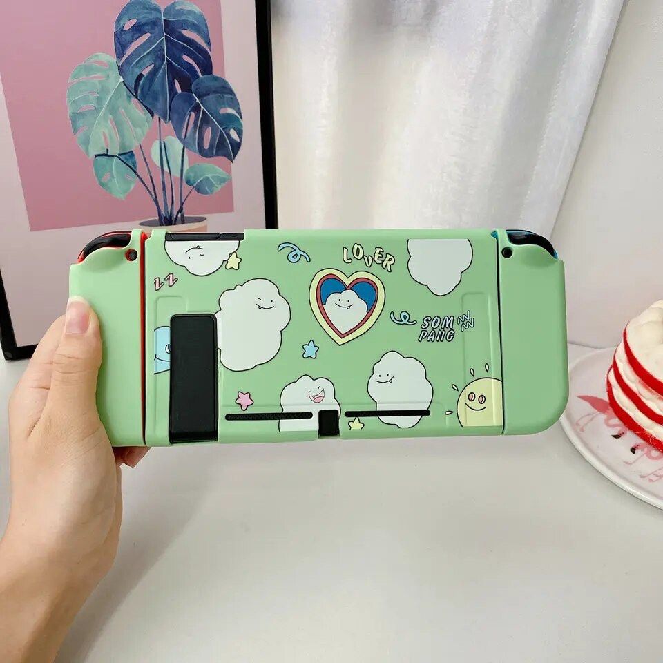 Nintendo Switch Protective Case TPU Cute Green Cloud V1 V2 (Category: Cases & Covers) located in Quezon City. Submitted by consoleciety (Listing ID 1282285260, Image 2). Description: ✅ Quality TPU material, skin and grip friendly. Soft-shell exterior but provides solid protection! ✅ Switch tailored to the game machine 1:1 real machine mold can be inserted into the base bonded super Discrete design easier handling and more protective ✅ All-round p
