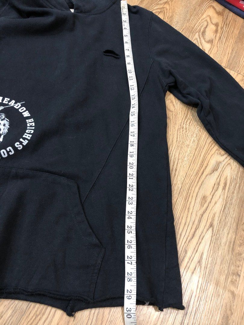 Off White meadow heights rips style hoodie Men s Fashion Tops