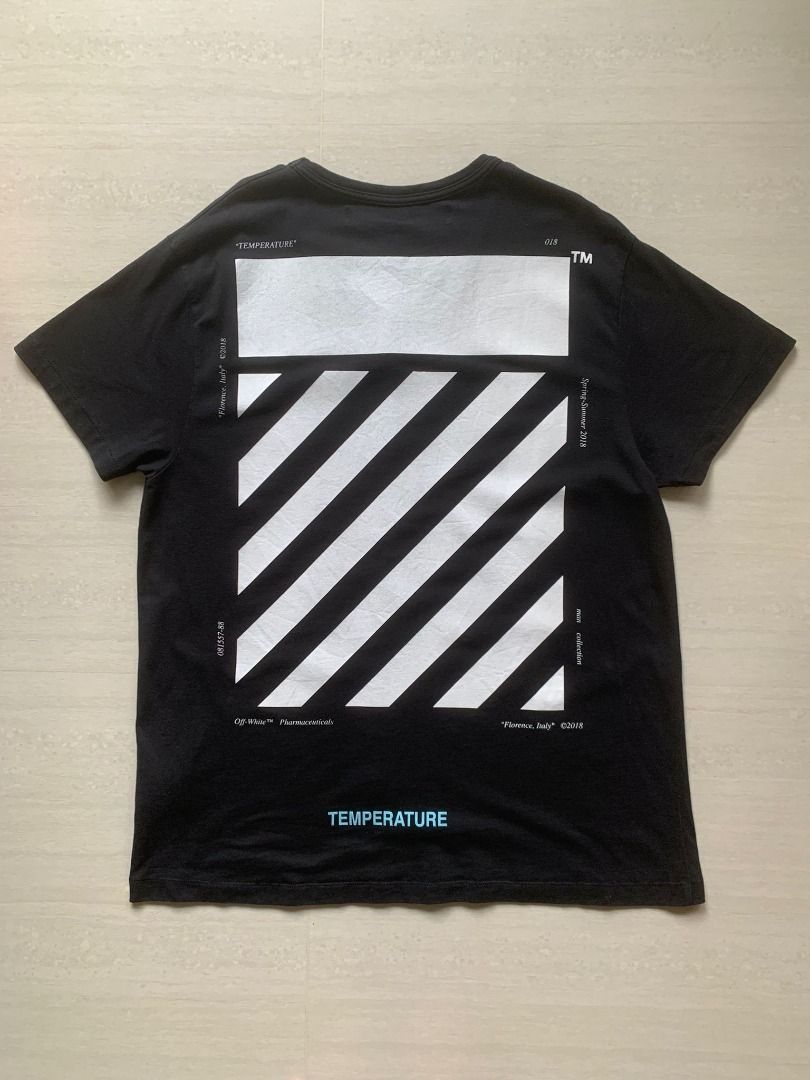 Off white hotsell temperature white tee