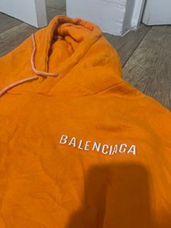 orange hoodie balenciaga