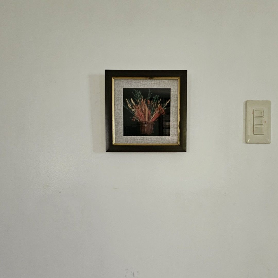 Oshibana Cane Flower Wall Decor (Category: Wall Decor) located in Manila. Submitted by great_buys (Listing ID 1281097908, Image 1). Description: Wall decor in frame ready for hanging. Size is 22 cm × 22 cm. Bought and stored for future use, but never displayed. Php 300 each Php 500 for 2 #2024declutter.