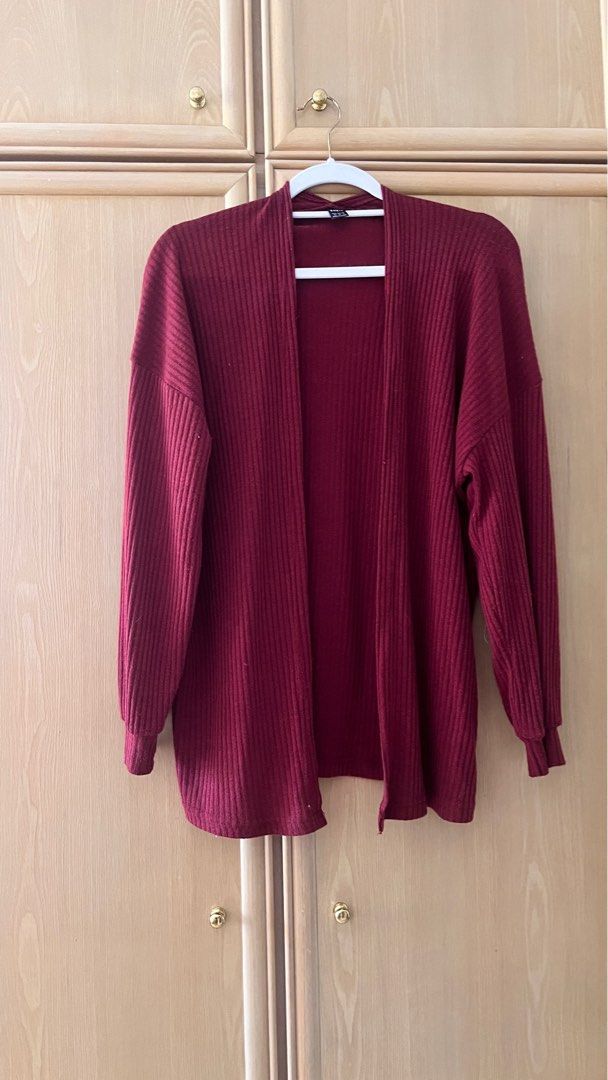 Plus size maroon cardigan sales
