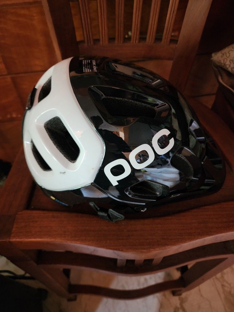 POC Tectal Race SPIN Helmet - Uranium Black/Hydrogen White, Medium